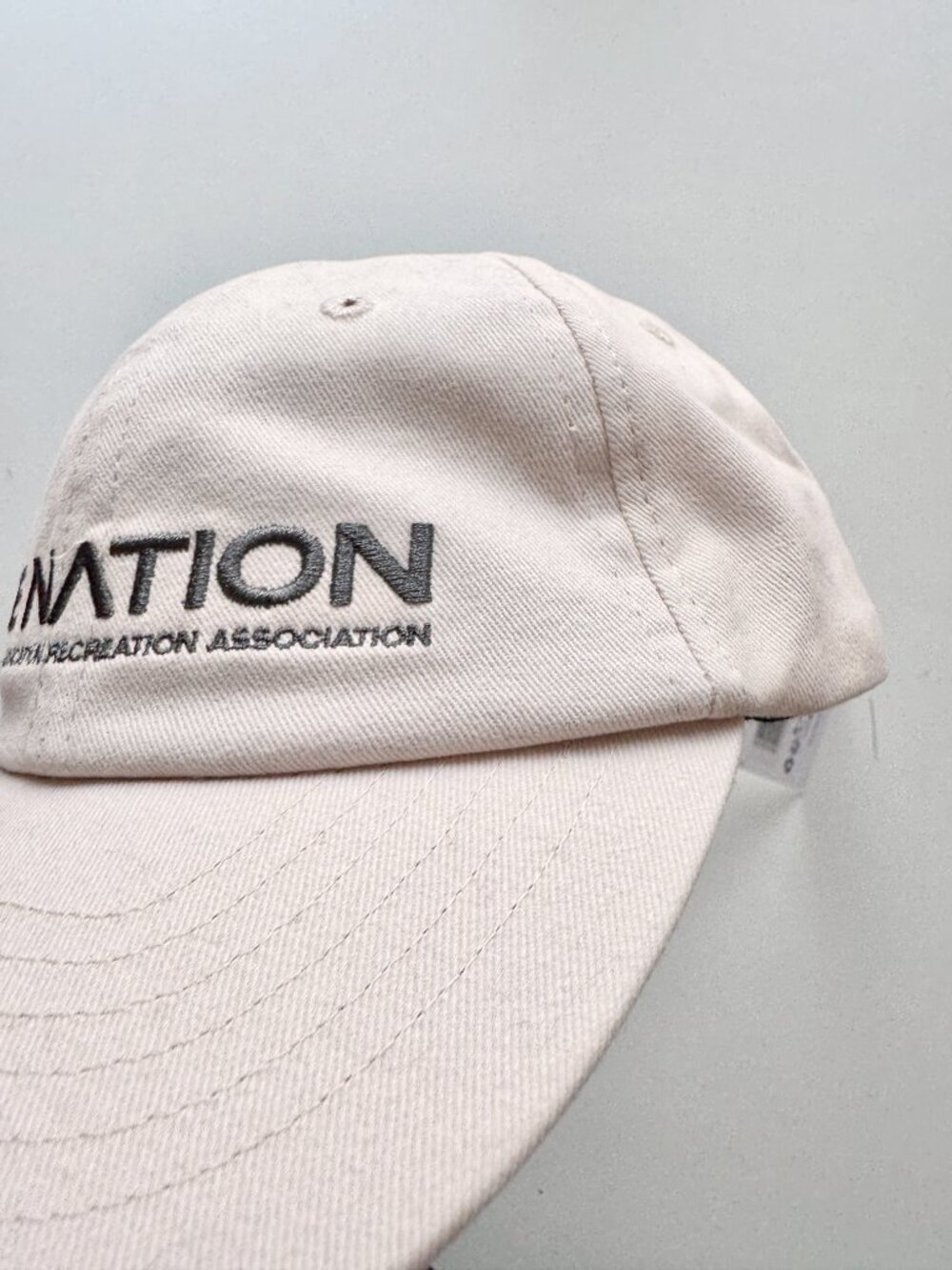 NWT P.E NATION Homage Pink Cotton Canvas Embroidered Baseball Cap Hat, One Size - Picture 4 of 14